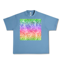 Pebble Blue watercolor rainbow tiger seamless pattern Urban Heavy Tee - BundleAndBundleShop