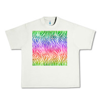 Pistachio watercolor rainbow tiger seamless pattern Urban Heavy Tee - BundleAndBundleShop