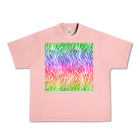 Salmon watercolor rainbow tiger seamless pattern Urban Heavy Tee - BundleAndBundleShop