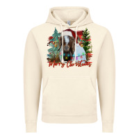 Vintage Artic merry Christmas goat Vintage Hoodie - CowhideDigitalArt