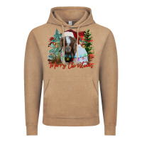 Vintage Coffee merry Christmas goat Vintage Hoodie - CowhideDigitalArt
