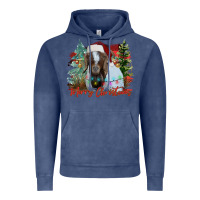 Vintage Denim merry Christmas goat Vintage Hoodie - CowhideDigitalArt