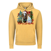 Vintage Mustard merry Christmas goat Vintage Hoodie - CowhideDigitalArt