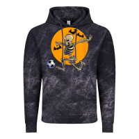 Cloud Black skeleton soccer player funny halloween blood moon Vintage Hoodie - DesignPulse