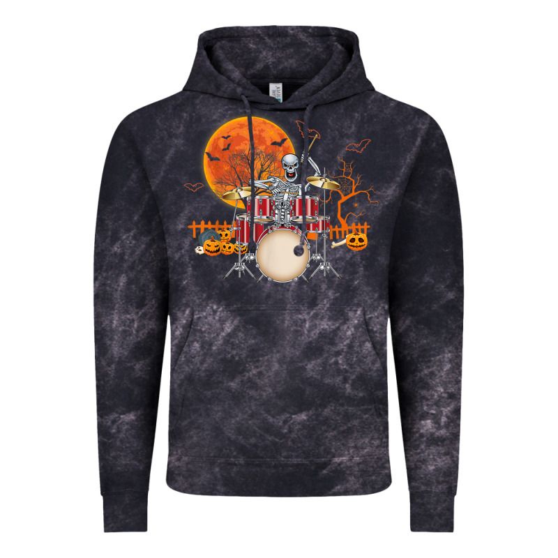 Skeleton Drummer Halloween Costume Playing Drums Mens Boys Vintage Hoodie by DesignPulse | Teevron