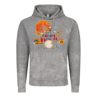 Cloud Rock Skeleton Drummer Halloween Costume Playing Drums Mens Boys Vintage Hoodie - DesignPulse