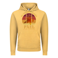 Vintage Mustard feminist my favorite season is fall patriarchy retro vintage long slee Vintage Hoodie - DesignPulse