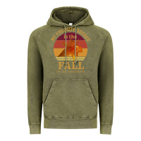Vintage Olive feminist my favorite season is fall patriarchy retro vintage long slee Vintage Hoodie - DesignPulse