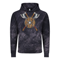 Cloud Black renaissance fair faire festival medieval theme axe shield Vintage Hoodie - DesignPulse