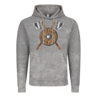 Cloud Rock renaissance fair faire festival medieval theme axe shield Vintage Hoodie - DesignPulse
