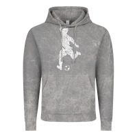 Cloud Rock soccer player ball Vintage Hoodie - DesignPulse