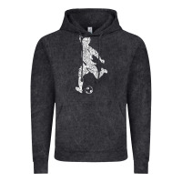 Vintage Black soccer player ball Vintage Hoodie - DesignPulse
