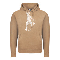 Vintage Coffee soccer player ball Vintage Hoodie - DesignPulse