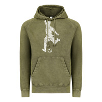 Vintage Olive soccer player ball Vintage Hoodie - DesignPulse