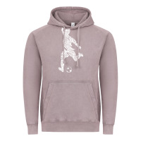 Vintage Zinc soccer player ball Vintage Hoodie - DesignPulse