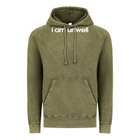 Vintage Olive i am unwell Vintage Hoodie - DesignPulse