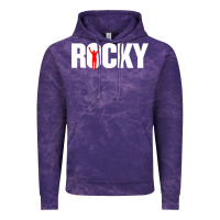 Cloud Purple boxer r o c k y Vintage Hoodie - DesignPulse