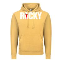 Vintage Mustard boxer r o c k y Vintage Hoodie - DesignPulse