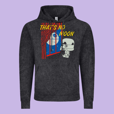 That's No Moon Vintage Hoodie Designed By Designpulse