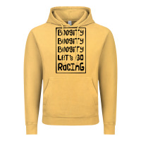 Vintage Mustard boogity lets go racing Vintage Hoodie - DesignPulse