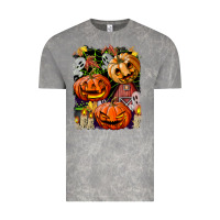 Cloud Rock Halloween Pumpkins Vintage Tee - BundleAndBundleShop