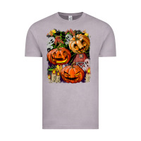 Vintage Zinc Halloween Pumpkins Vintage Tee - BundleAndBundleShop