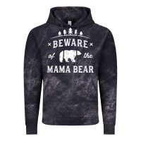 Cloud Black beware mama bear mom protect strong mother graphic clip art t shirt Vintage Hoodie - DesignPulse