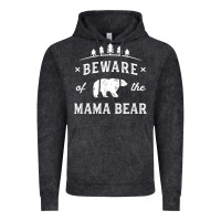 Vintage Black beware mama bear mom protect strong mother graphic clip art t shirt Vintage Hoodie - DesignPulse