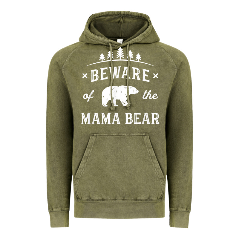 Beware Mama Bear Mom Protect Strong Mother Graphic Clip Art T Shirt Vintage Hoodie by DesignPulse | Teevron