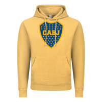 Vintage Mustard Boca Juniors Vintage Hoodie - DesignPulse