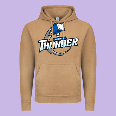 Wichita Thunder Vintage Hoodie Designed By Designpulse
