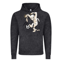 Vintage Black funny halloween soccer ball Vintage Hoodie - DesignPulse