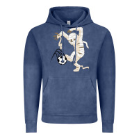 Vintage Denim funny halloween soccer ball Vintage Hoodie - DesignPulse