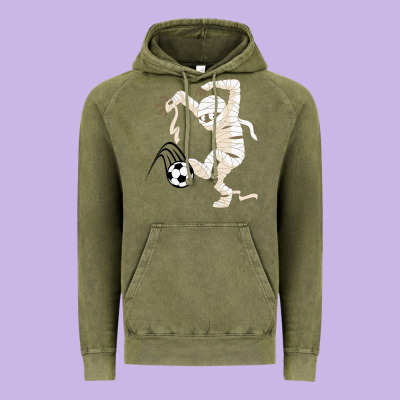 Funny Halloween Soccer Ball Vintage Hoodie Designed By Designpulse