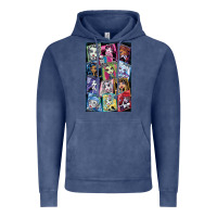 Vintage Denim monster high character Vintage Hoodie - DesignPulse