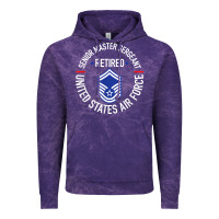 Cloud Purple senior master sergeant retired air force retirement gifts t shirt Vintage Hoodie - DesignPulse