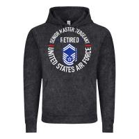 Vintage Black senior master sergeant retired air force retirement gifts t shirt Vintage Hoodie - DesignPulse
