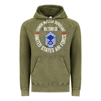 Vintage Olive senior master sergeant retired air force retirement gifts t shirt Vintage Hoodie - DesignPulse
