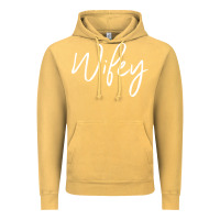 Vintage Mustard wifey sweat(b) Vintage Hoodie - DesignPulse