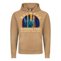 Vintage Camel redwood national park california retro vintage cam Vintage Hoodie - DesignPulse