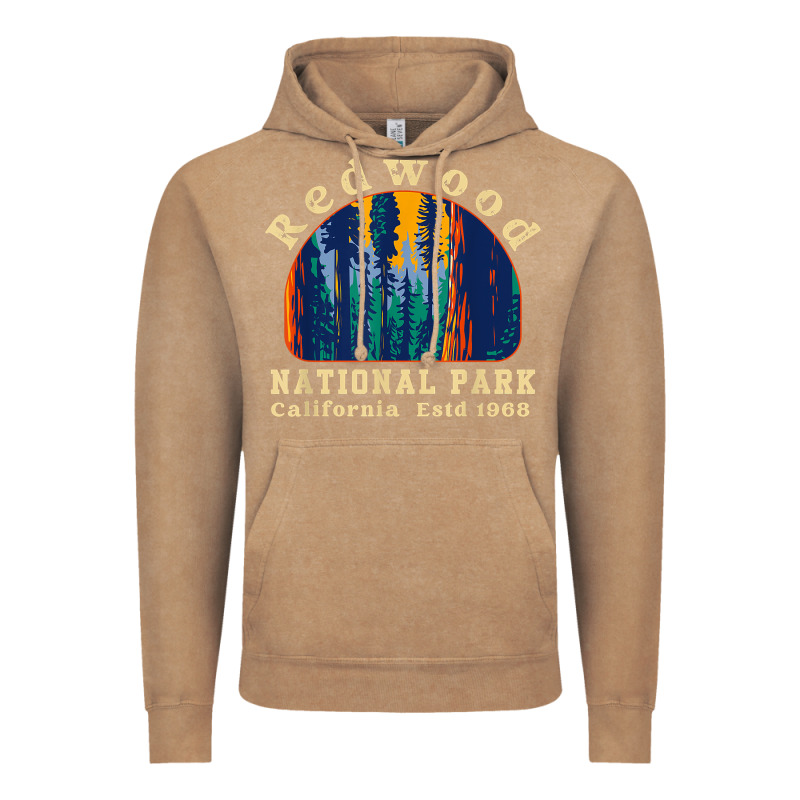 Redwood National Park California Retro Vintage Cam Vintage Hoodie by DesignPulse | Teevron