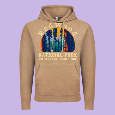 Redwood National Park California Retro Vintage Cam Vintage Hoodie Designed By Designpulse