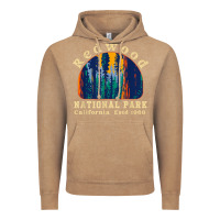 Vintage Coffee redwood national park california retro vintage cam Vintage Hoodie - DesignPulse