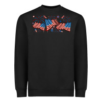 Black fourth of july american flag Heavyweight Sweatshirt - RanaPortraitStore