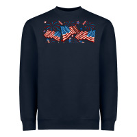 Navy fourth of july american flag Heavyweight Sweatshirt - RanaPortraitStore