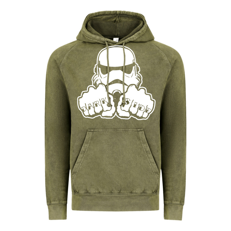 Dark Side Knuckle Starwars Stormtrooper 2 Vintage Hoodie by DesignPulse | Teevron