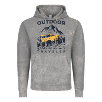 Cloud Rock traveler Vintage Hoodie - DesignPulse