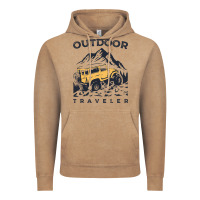 Vintage Coffee traveler Vintage Hoodie - DesignPulse