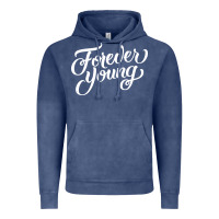 Vintage Denim forever young Vintage Hoodie - DesignPulse