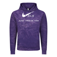 Cloud Purple jesus just praise him Vintage Hoodie - DesignPulse